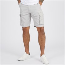 French Connection Mens Cargo Tech Shorts Light Grey