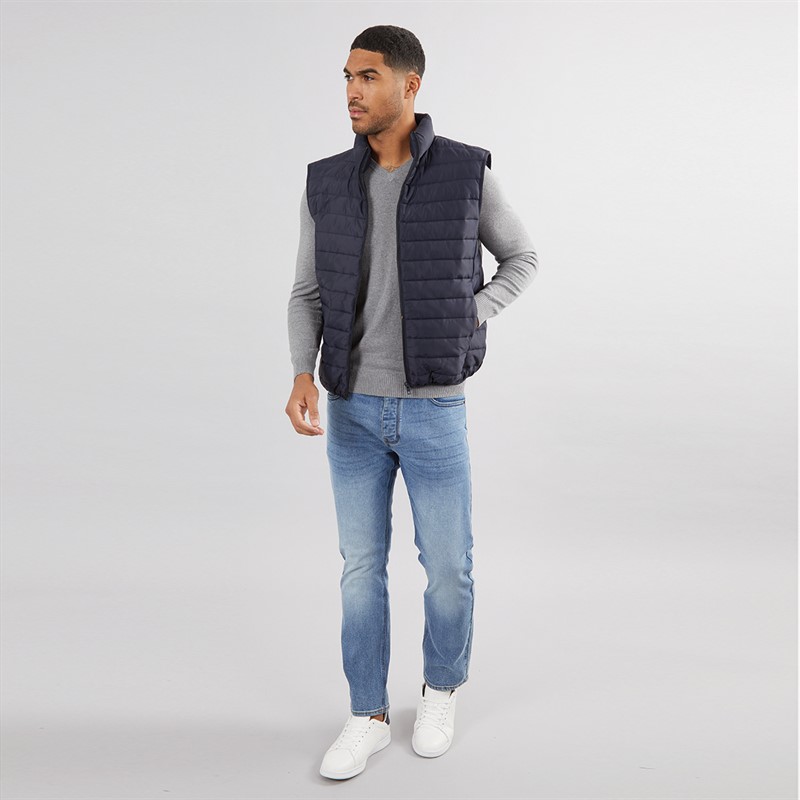 French Connection Mens Superlight Gilet Marine