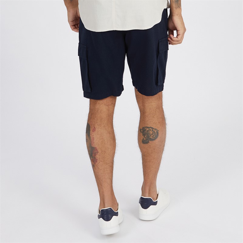 French Connection Mens Cargo Shorts Marine