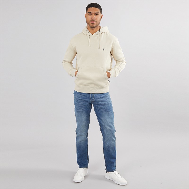 French Connection Mens FC Hoodie Stone