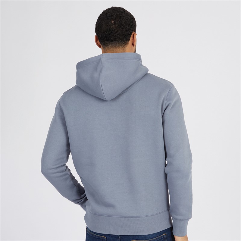 French Connection Mens FC Hoodie Light Blue