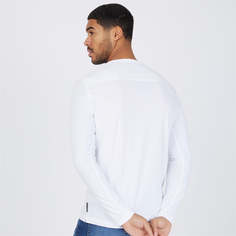 French Connection Mens Three Pack Long Sleeve Tops Multi 3 - Black/White/Light Grey Marl