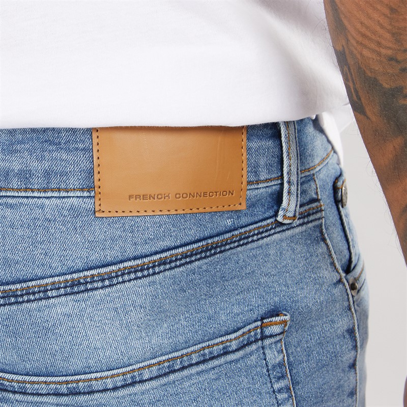 French Connection Mens Denim Shorts Ind07 - Lightwash