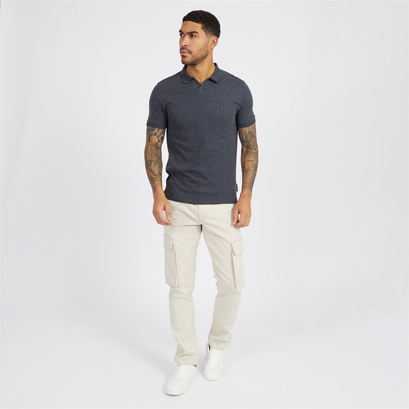French Connection Mens Trophy Polo Marine Mel