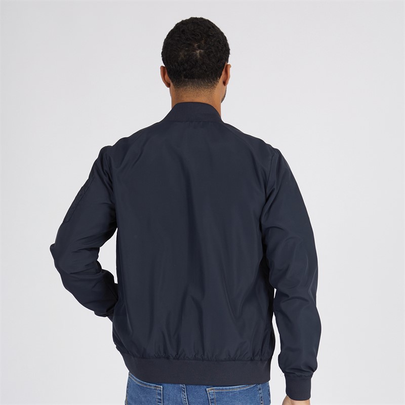 French Connection Mens MA1 Tech Bomber Jacket Marine