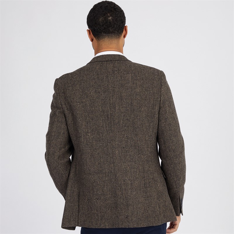French Connection Mens Tweed Blazer Brown
