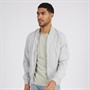 French Connection Mens MA1 Tech Bomber Jacket Light Grey