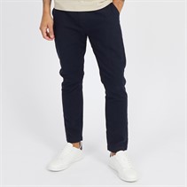 French Connection Mens Drawstring Linen Trousers Marine