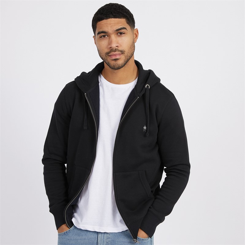 French Connection Mens FC Zip Hoodie Marine