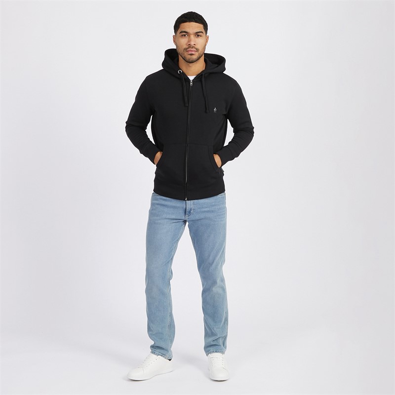 French Connection Mens FC Zip Hoodie Marine
