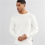 French Connection Mens Cotton Crew Neck Jumper Ecru