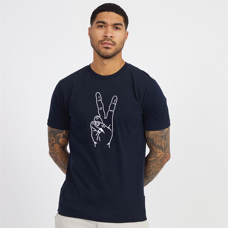 French Connection Mens Victory T-Shirt Marine