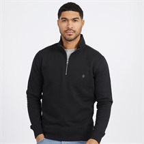 French Connection Mens FC 1/2 Zip Sweatshirt Marine