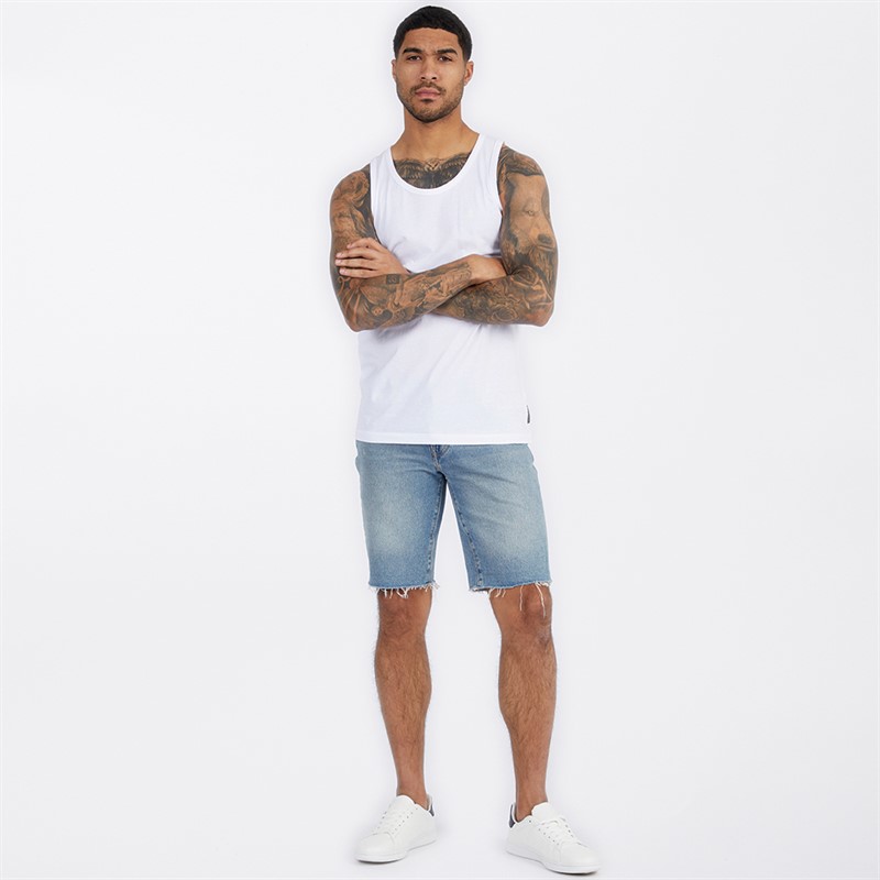 French Connection Mens Three Pack Vests Multi 4 - Black/White/Light Grey Marl