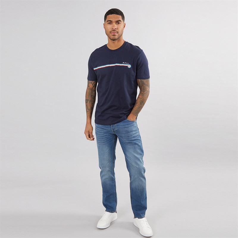 French Connection Mens Regular Fit Jeans Ind55 - Stonewash