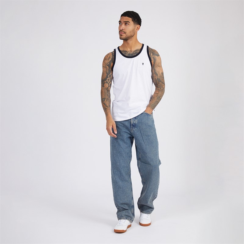 French Connection Herre Ringer Vest Hvid/Marine