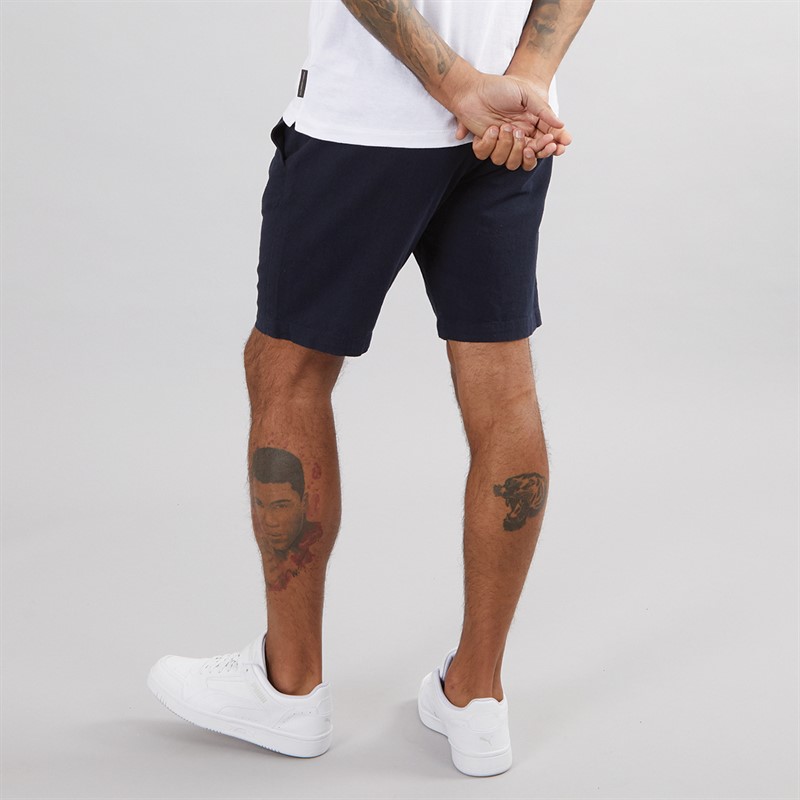 French Connection Mens Drawstring Shorts Marine