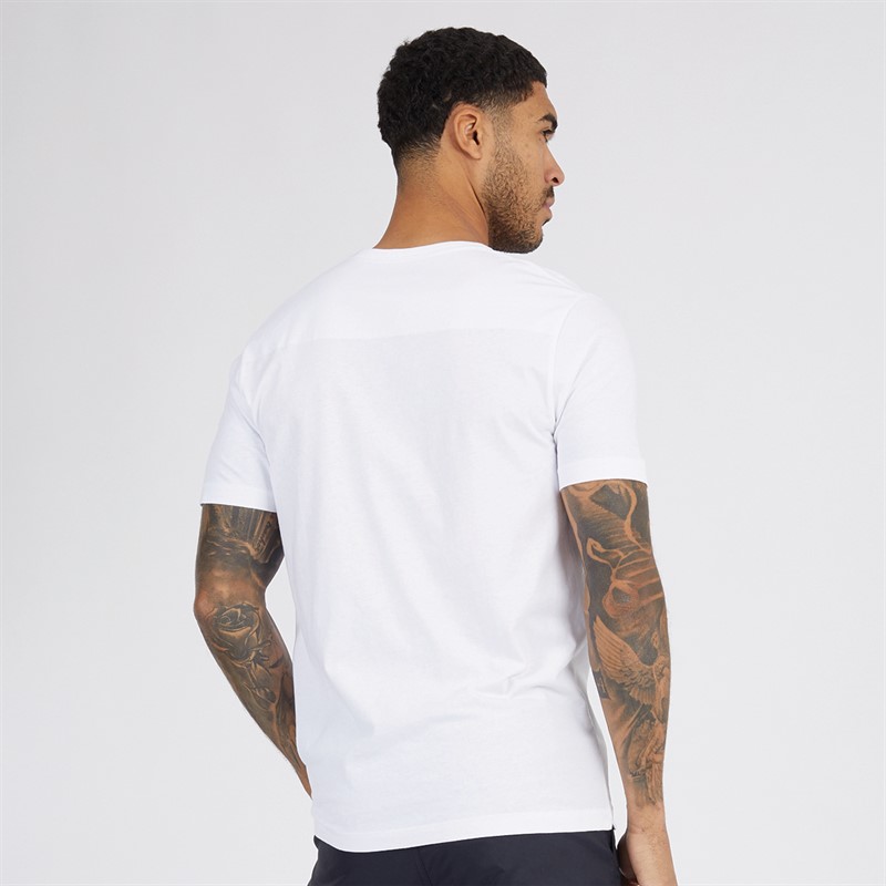 French Connection Mens Seven Pack T-Shirts Multi 2 - Black/White/Marine/Light Grey Marl/Charcoal Mel/Chateaux Mel/Khaki New