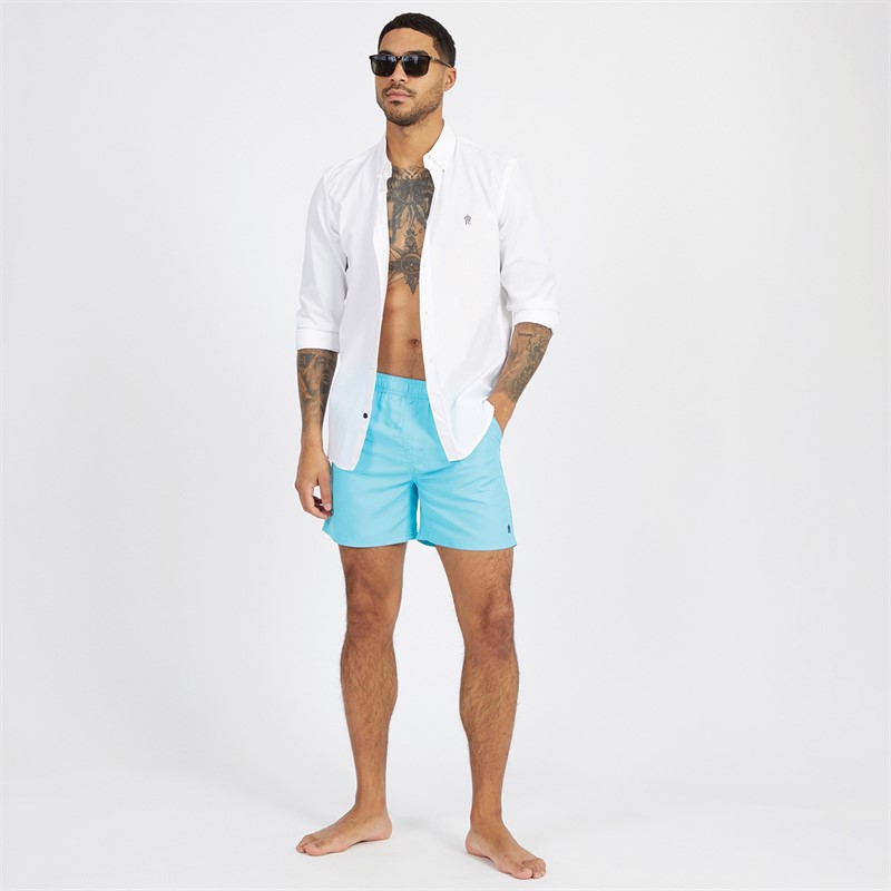 French Connection Mens Swim Shorts Aqua