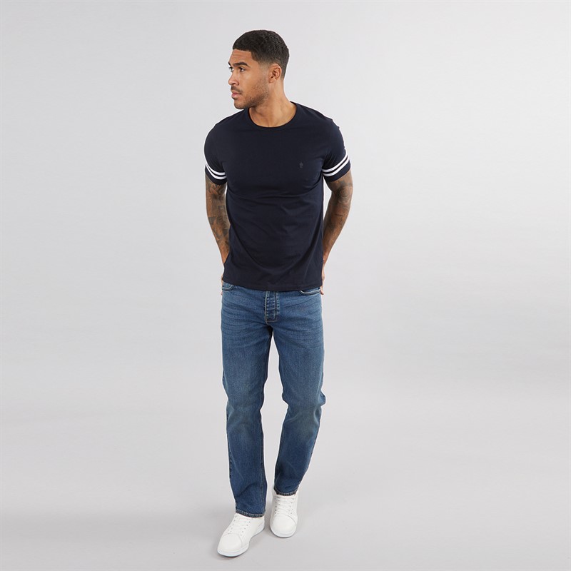 French Connection Mens Regular Fit Jeans Ind23 - Midwash