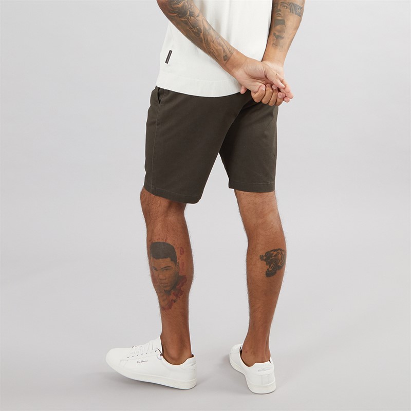 French Connection Mens Chino 4 Shorts Khaki