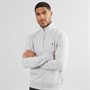 French Connection Mens FC 1/2 Zip Sweatshirt Light Grey Marl
