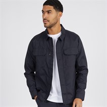 French Connection Mens Tech Overshirt Marine