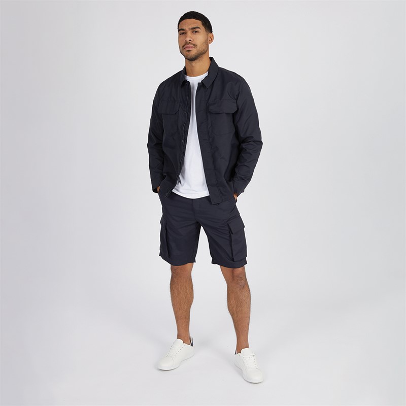 French Connection Mens Tech Overshirt Marine