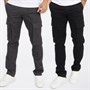 French Connection Mens Two Pack Cargo Pants Black/Charcoal