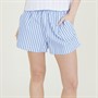French Connection Womens Stripe Shirting Shorts Blue/White