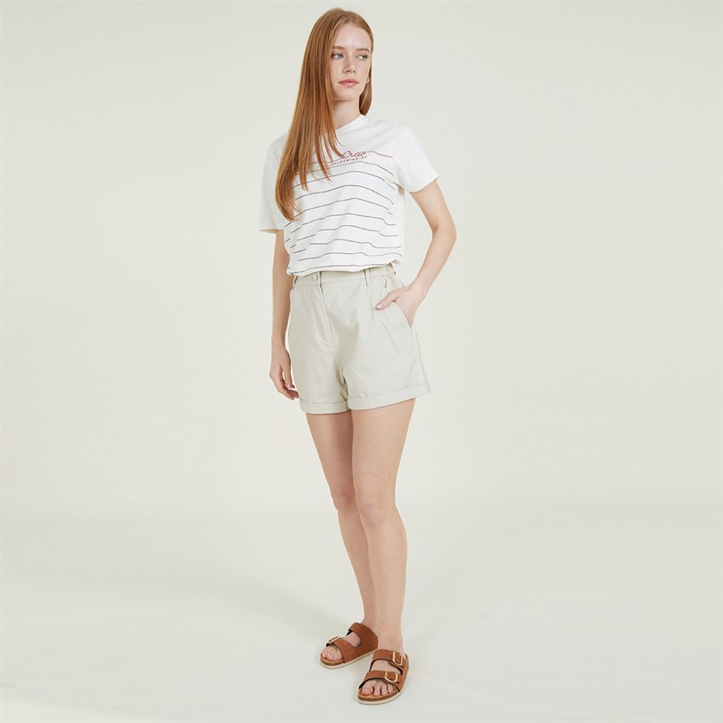 French Connection Womens Chino Shorts Stone