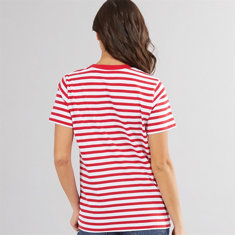 French Connection Womens Comme Ci Comme Ca T-Shirt White/Poppy/Royal Blue