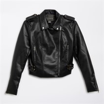 French Connection Womens Biker Jacket Black