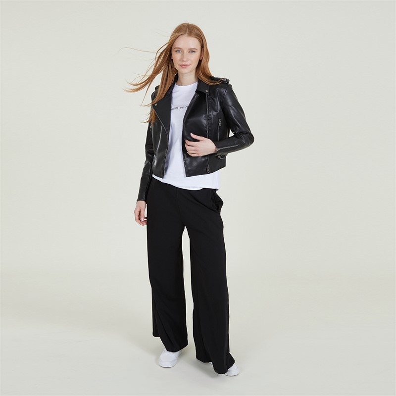 French Connection Womens Biker Jacket Black