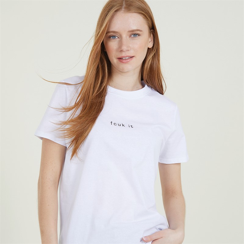 Buy French Connection Womens FCUK It T Shirt White Buy French Connection Womens FCUK It T Shirt White