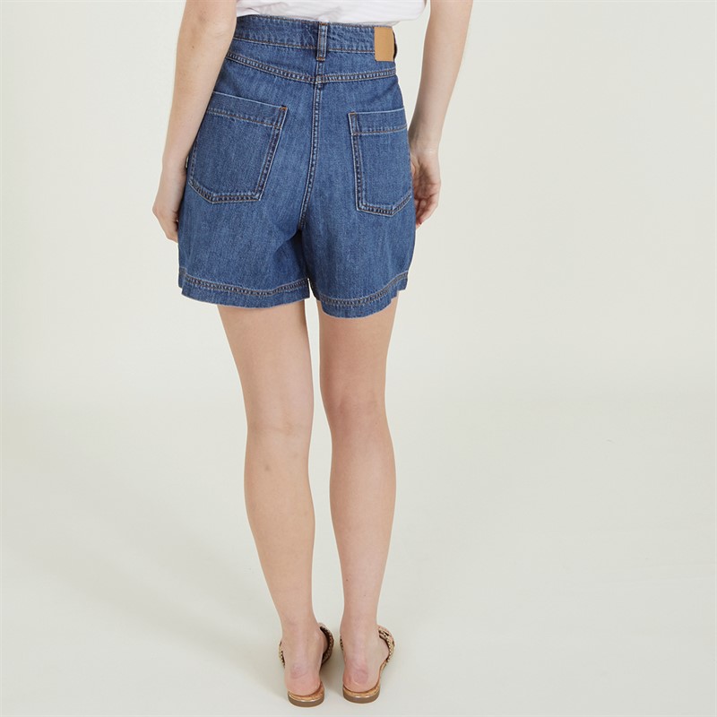 French Connection Womens Denim Shorts Blue