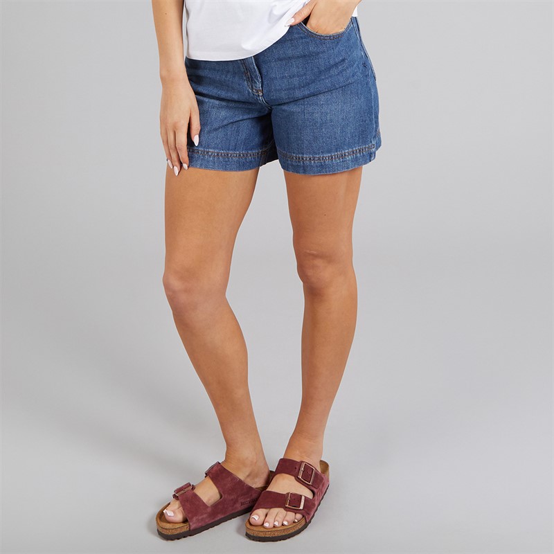 French Connection Womens Denim Shorts Blue