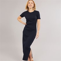 French Connection Womens Rib Dress Navy