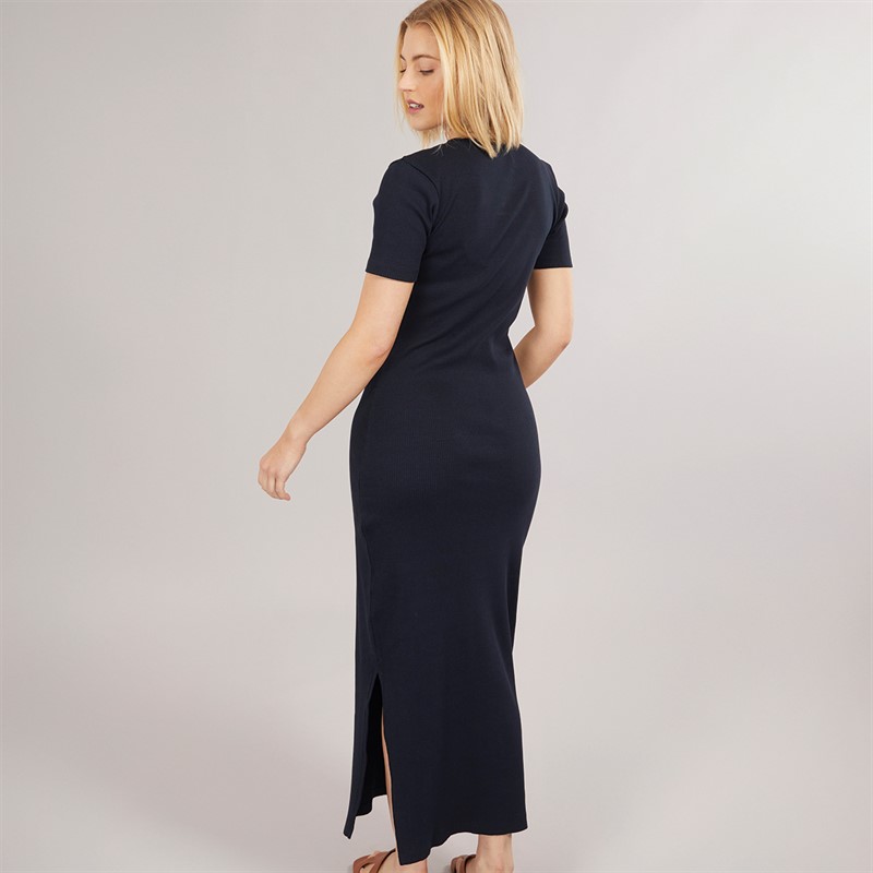 French Connection Womens Rib Dress Navy