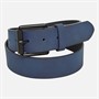 French Connection Mens Courtland Leather Belt Marine