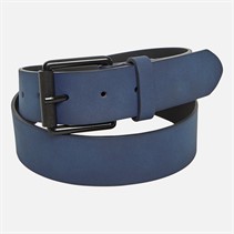 French Connection Mens Courtland Leather Belt Marine