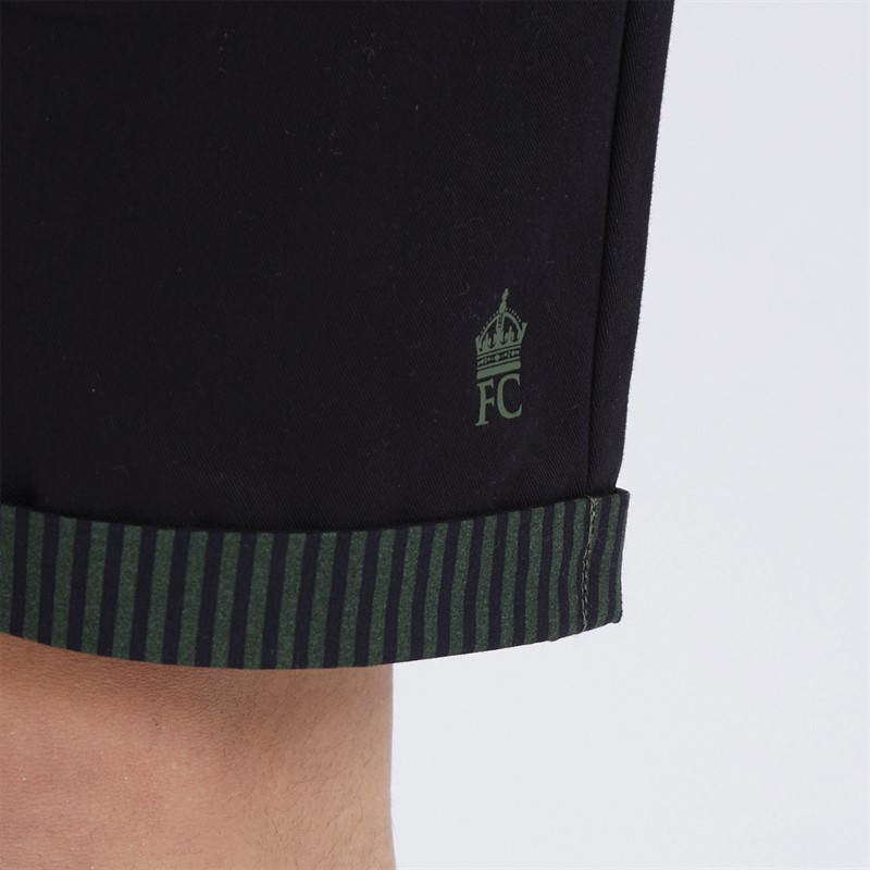 French Connection Boys Edenfield Shirt And Shorts Co-Ord Set Olive/Black