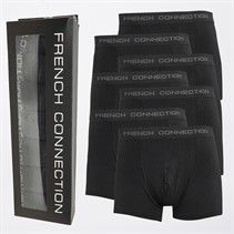 French Connection Mens FC Seven Pack Boxers FC1 Black
