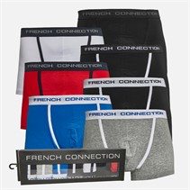 French Connection Mens FC Seven Pack Boxers Fc4 Red/Black/White/Black/Prince/Grey/Black