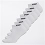 French Connection Mens FCUK Seven Pack Trainer Socks White/Black