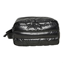 French Connection Womens Handle Quilt Washbag Black