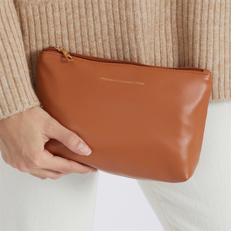 French Connection Womens Weave Bag Tan