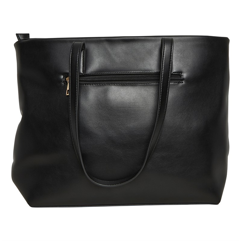 French Connection Womens Quilt Shopper Bag Black