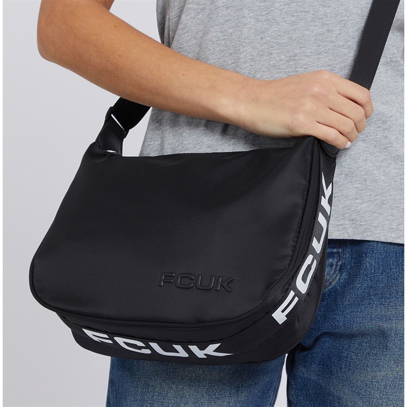 French Connection Womens FCUK Crossbody Bag Black
