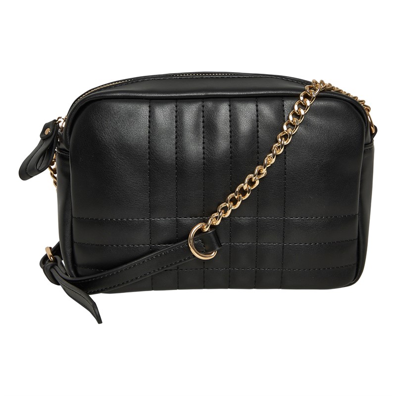 French Connection Womens Crossbody Quilt Bag Black